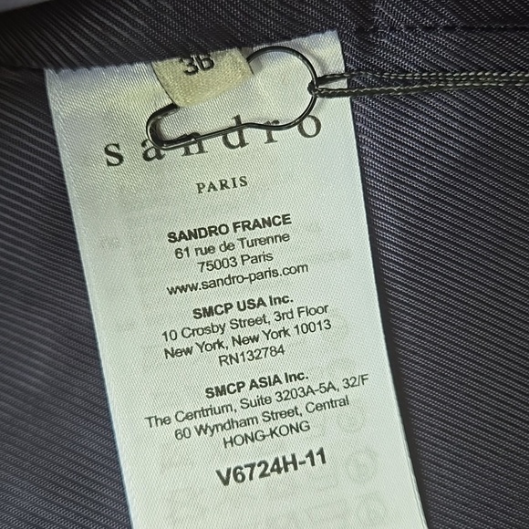 SANDRO Marianne Wool-blend Tweed Jacket Size 36 NWT - Picture 9 of 10